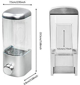 AIFUSI Soap Dispenser Wall Mount, Hand Liquid Shampoo Shower Gel Dispenser Manual Commercial Lotion Container for Bathroom Kitchen Office(15.2oz)